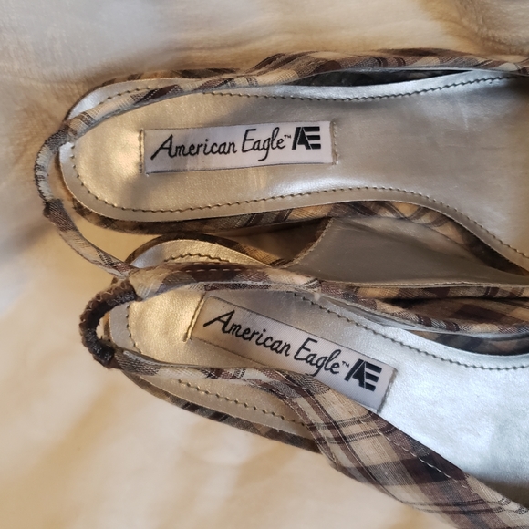 American Eagle Cork Platform Sandals sz 8 1/2 - Picture 5 of 6